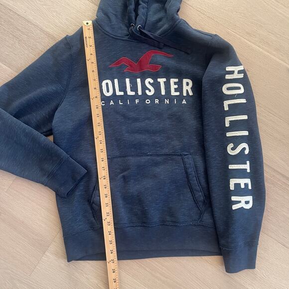 Y2K Inspired Hollister HCO Embroidered Spell Out Hoodie Sweatshirt Size Mens XL - Picture 3 of 8